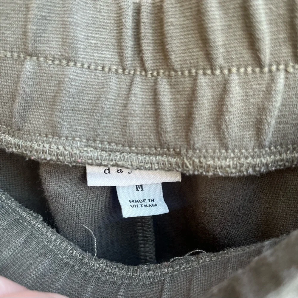 a new day Olive Front Pleat Tapered Leg Track Pants